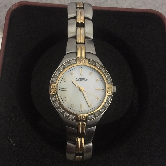 Two-Tone Fossil Watch main image 2